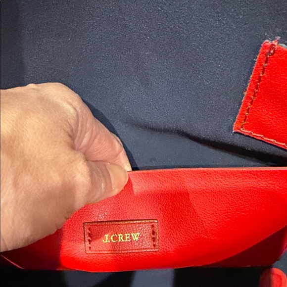 J. Crew Bold Red Tote Bag - Picture 4 of 7